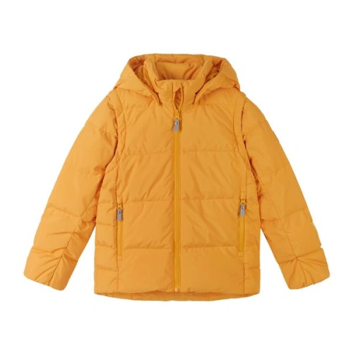 REIMA dětská péřová bunda Porosein Radiant orange - 122 cm