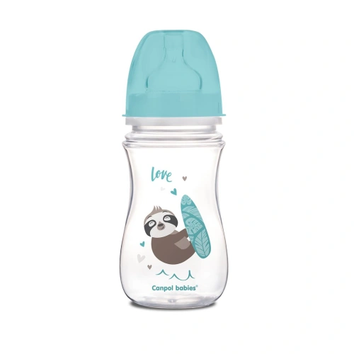 CANPOL BABIES láhev se širokým hrdlem Exotic Animals 240ml