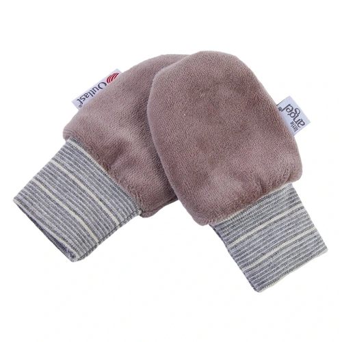 LITTLE ANGEL rukavice NICKI bez palce Outlast® sv. hnědá