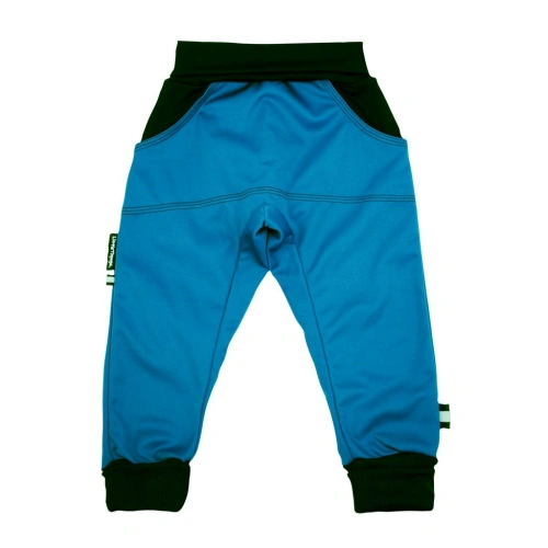 LITTLE THINGS softshellové rostoucí kalhoty petrolejová