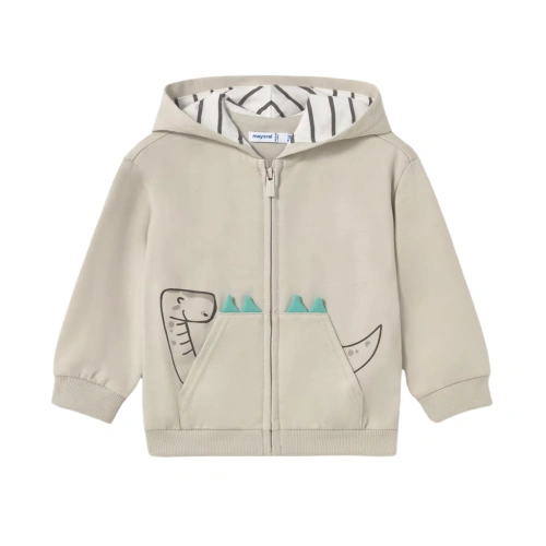 MAYORAL chlapecká mikina Dinosaur písková