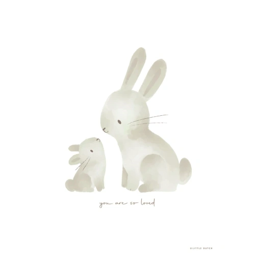 LITTLE DUTCH plakát A3 Baby Bunny