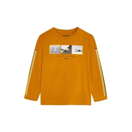 MAYORAL chlapecké tričko DR skateboard tmavě oranžová