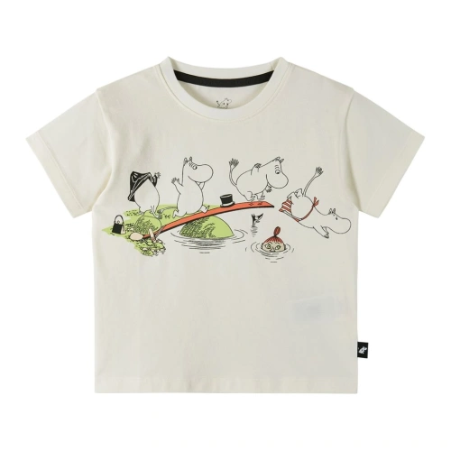 REIMA dětské triko Moomin Gosa KR Off White