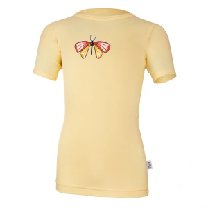 LITTLE ANGEL tričko tenké KR obrázek Outlast® sv.žlutá/ motýl vel. 110 cm