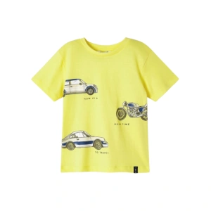MAYORAL chlapecké tričko KR auta žlutá vel. 92 cm