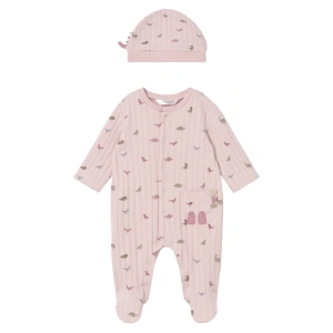 MAYORAL dívčí overal + čepička Dino růžová