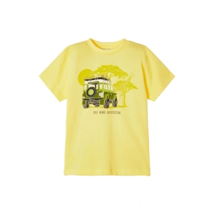 MAYORAL chlapecké tričko KR auto žlutá vel. 104 cm