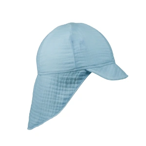 ESITO dětská kšiltovka s krytím krku mušelín Blue vel. XS
