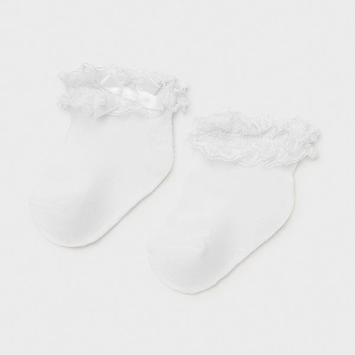 MAYORAL dívčí ponožky bílé