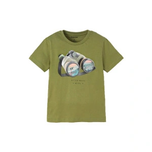 MAYORAL chlapecké tričko KR s dalekohledem, zelené - 104 cm