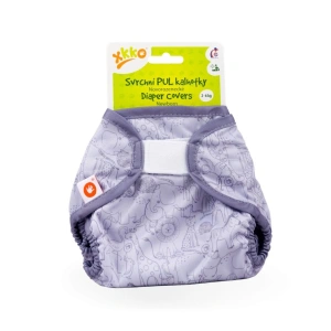 XKKO svrchní PUL kalhotky Newborn Safari Lavender Aura