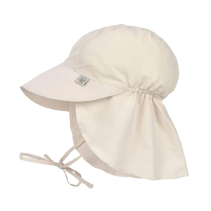 LÄSSIG klobouček Sun Protection Flap Hat milky 7-18 m