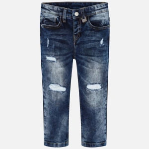 MAYORAL dětské trhané jeans tmavě modré - 110 cm