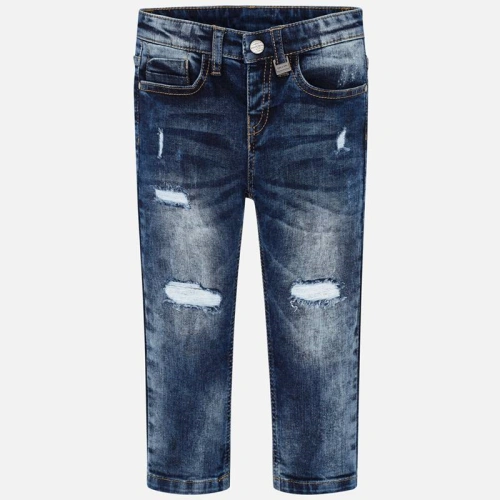 MAYORAL dětské trhané jeans tmavě modré