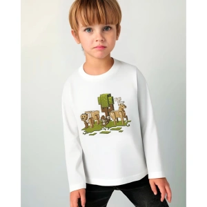 MAYORAL chlapecké tričko Nature DR krémová (1)