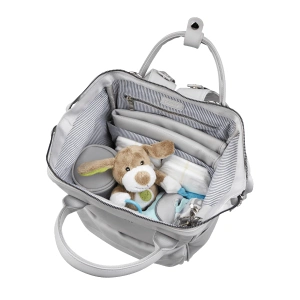 BABABING Mani přebalovací taška/batoh, Dove Grey Leatherette (5)
