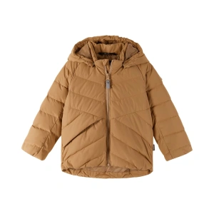 REIMA dětská péřová bunda Kupponen Peanut Brown