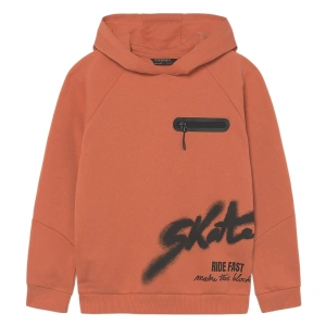 MAYORAL chlapecká mikina DR s kapucí Skate oranžová