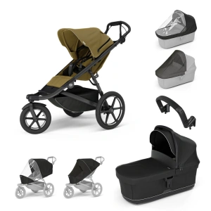 THULE Urban Glide 3 Nutria green + korba + pláštěnka + moskytiéra + madlo + pláštěnka a moskytiéra na korbu THULE Urban Glide 3 Nutria green + korba + pláštěnka + moskytiéra + madlo + pláštěnka a moskytiéra na korbu