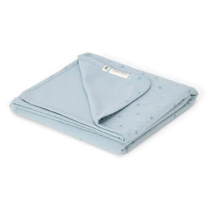 LITTLE DUTCH deka 70x100 cm Pure Denim Blue