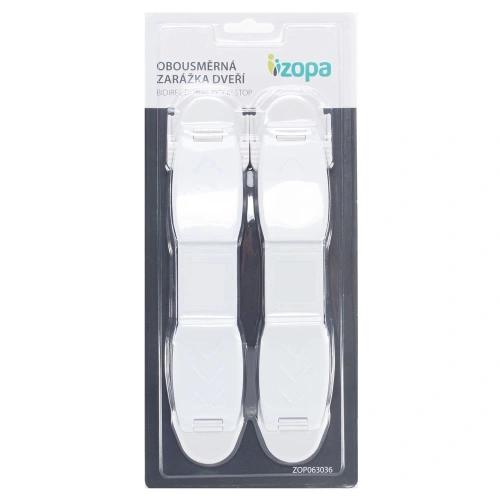 ZOPA Obousměrná zarážka dveří 2ks, white