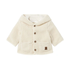 MAYORAL dětský kabátek s kapucí medvídek béžová vel. 65 cm
