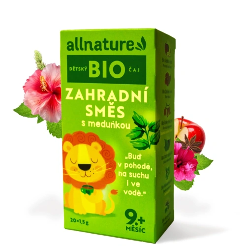 ALLNATURE BIO Dětský čaj Zahradní směs s meduňkou 20x1,5 g
