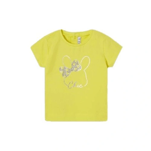 MAYORAL dívčí tričko KR zajíček, žlutá