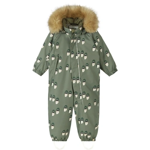 REIMA dětský zimní overal Lappi Greyish green