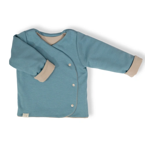 ESITO dětská bunda Wrap warmkeeper ZOE teal modrá