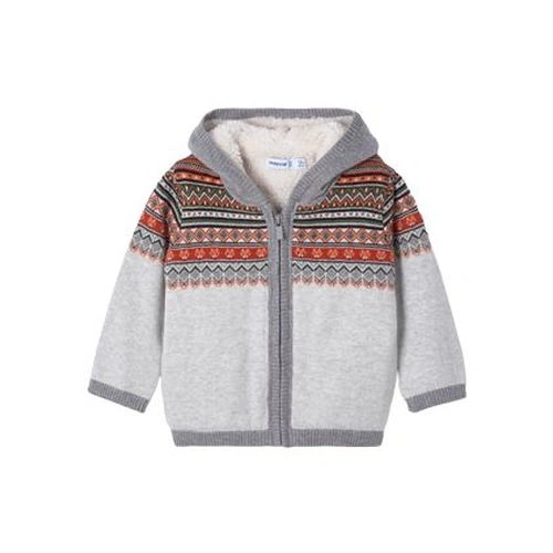 MAYORAL chlapecký svetr s kapucí, šedá