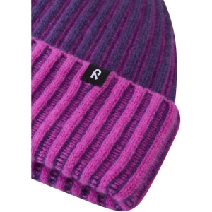 REIMA dětská čepice vlněná Veikee plum purple (2)