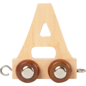 SMALL FOOT Dřevěný vláček vláčkodráhy abeceda písmeno A