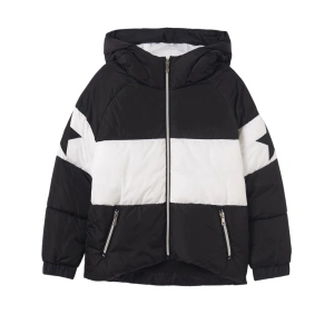 MAYORAL dívčí zimní bunda pruh černá, bílá