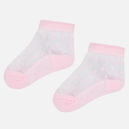 MAYORAL dívčí jemné ponožky puntík růžová