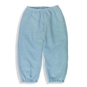 ESITO mušelínové kalhoty Luca Blue modrá