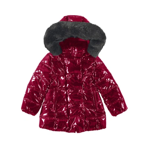 MAYORAL dívčí zimní lesklá bunda červená