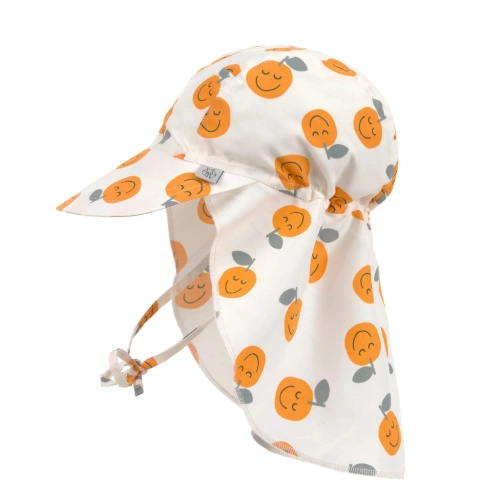 LÄSSIG klobouček Sun Protection Flap Hat orange sea salt