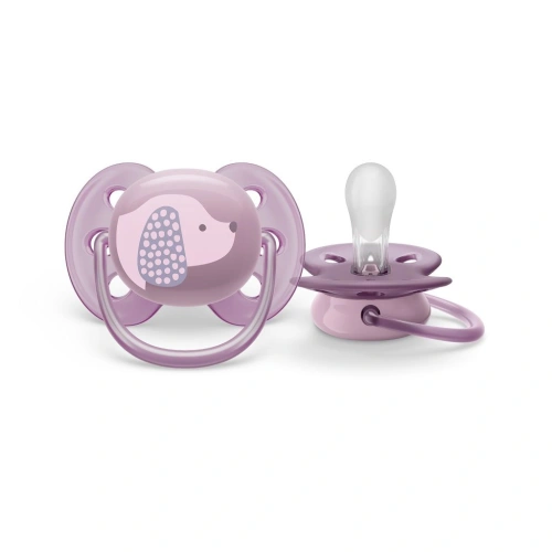 PHILIPS AVENT šidítko Ultrasoft Premium 1ks fialová vel. 0-6m
