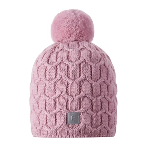 REIMA dětská zimní čepice Nyksund grey pink růžová