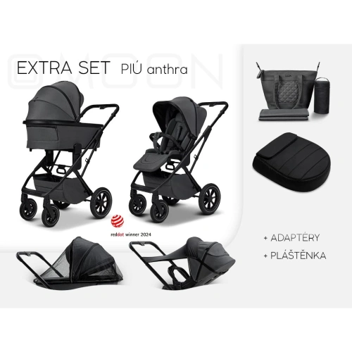 MOON kočárek PIÚ Extra set