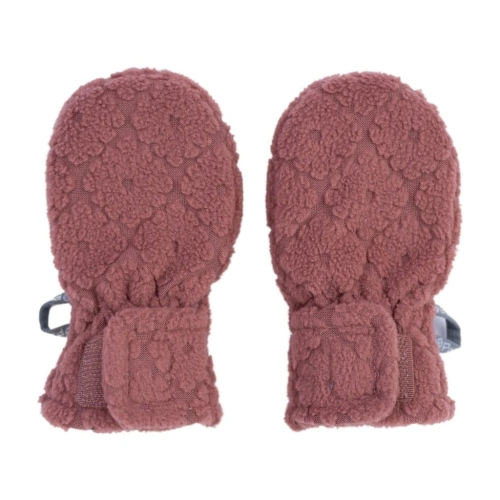 LODGER rukavičky Mittens Folklore Fleece Rosewood