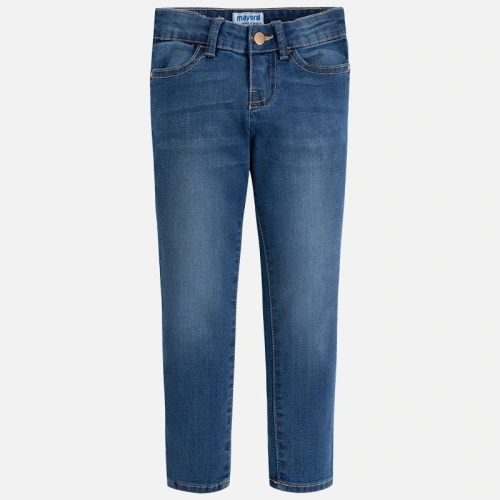MAYORAL dívčí jeansové kalhoty - modré - 104 cm
