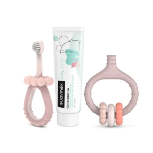 SUAVINEX sada pro ústní hygienu růžová