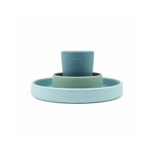 DONE BY DEER silikonová jídelní sada Happy Clouds (1)
