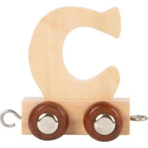 SMALL FOOT Dřevěný vláček vláčkodráhy abeceda písmeno C