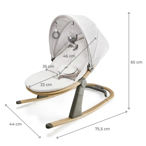 KINDERKRAFT lehátko Elsu Grey, do 9kg (7)