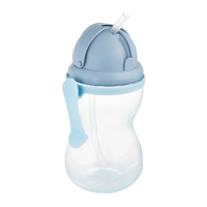 CANPOL BABIES lahev sportovní se slámkou 370 ml modrá (1)