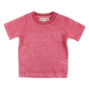 SMALL RAGS dívčí tričko KR logo růžová - 98 cm